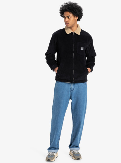 quiksilver, Dna Sherpa Harrington - Veste Harrington pour Homme, BLACK (kvj0) Dna Sherpa Harrington - Harrington Jacket for Men  EQYJK04201