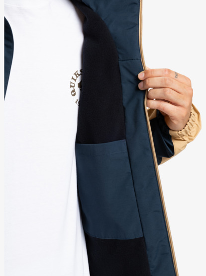 quiksilver, Overcast 3K Warm - Wasserdichte Jacke mit Kapuze für Männer, DARK NAVY (ktp0) Overcast 3K Warm - Waterproof Hooded Jacket for Men  EQYJK04202