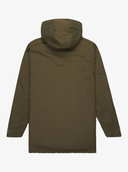 quiksilver, Overcast 3K Parka - Waterproof Hooded Jacket for Men, GRAPE LEAF (cre0) Overcast 3K Parka - Waterproof Hooded Jacket for Men  EQYJK04203