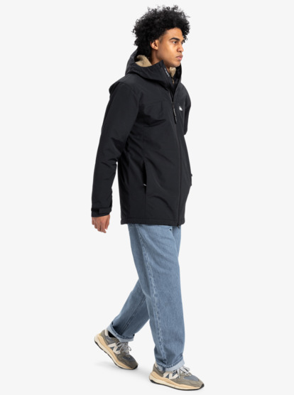 quiksilver, Overcast 3K Parka - Wasserdichte Jacke mit Kapuze für Männer, BLACK (kvj0) Overcast 3K Parka - Waterproof Hooded Jacket for Men  EQYJK04203