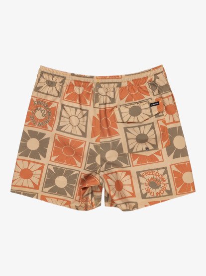 quiksilver, Surfsilk Straight 16" - Schwimmshorts für Männer, KHAKI FREEDOM FROM THE CHAOS (cjz7) Surfsilk Straight 16" - Swim Shorts for Men  EQYJV04107