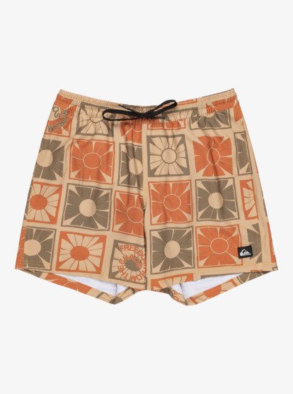 quiksilver, Surfsilk Straight 16" - Schwimmshorts für Männer, KHAKI FREEDOM FROM THE CHAOS (cjz7) Surfsilk Straight 16" - Swim Shorts for Men  EQYJV04107