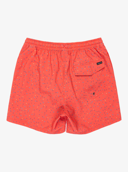 quiksilver, Surfsilk Straight 16" - Swim Shorts for Men, SPICED CORAL MINI CHAOS (mlh2) Surfsilk Straight 16" - Swim Shorts for Men  EQYJV04107