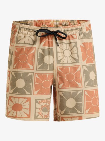 quiksilver, Surfsilk Straight 16" - Schwimmshorts für Männer, KHAKI FREEDOM FROM THE CHAOS (cjz7) Surfsilk Straight 16" - Swim Shorts for Men  EQYJV04107