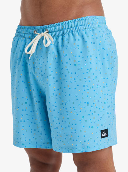 quiksilver, Surfsilk Straight 16" - Schwimmshorts für Männer, MILKY BLUE MINI CHAOS (bhg2) Surfsilk Straight 16" - Swim Shorts for Men  EQYJV04107