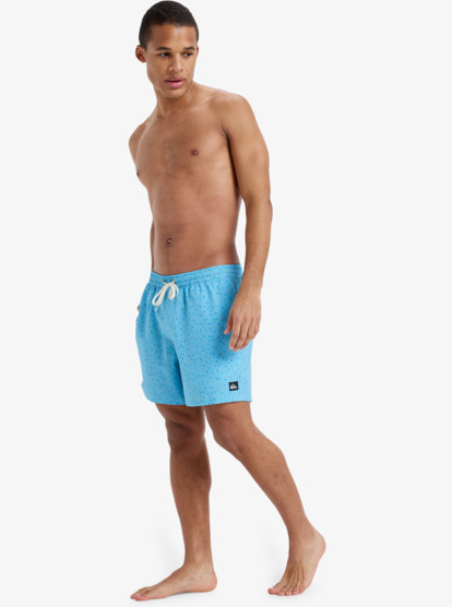 quiksilver, Surfsilk Straight 16" - Schwimmshorts für Männer, MILKY BLUE MINI CHAOS (bhg2) Surfsilk Straight 16" - Swim Shorts for Men  EQYJV04107