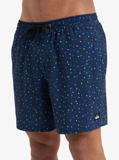 quiksilver, Surfsilk Straight 16" - Swim Shorts for Men, DARK NAVY MINICHAOS (ktp8) Surfsilk Straight 16" - Swim Shorts for Men  EQYJV04107