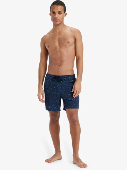 quiksilver, Surfsilk Straight 16" - Swim Shorts for Men, DARK NAVY MINICHAOS (ktp8) Surfsilk Straight 16" - Swim Shorts for Men  EQYJV04107