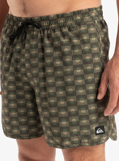 quiksilver, Surfsilk Scallop 16" - Schwimmshorts für Männer, FLOREVER GRAPE LEAF - CRE6 (cre6) Surfsilk Scallop 16" - Swim Shorts for Men  EQYJV04108