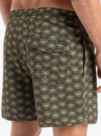 quiksilver, Surfsilk Scallop 16" - Schwimmshorts für Männer, FLOREVER GRAPE LEAF - CRE6 (cre6) Surfsilk Scallop 16" - Swim Shorts for Men  EQYJV04108