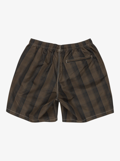 Mercury Plaid Volley - 16" Swim Shorts for Men  EQYJV04154