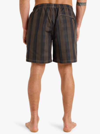 Mercury Plaid Volley - 16" Swim Shorts for Men  EQYJV04154