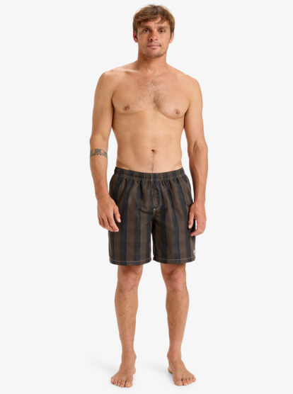Mercury Plaid Volley - 16" Swim Shorts for Men  EQYJV04154