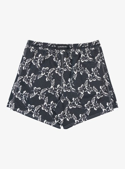 quiksilver, Diamond Arch Printed 15" - Short de bain pour Homme, BLACK INTERPETAL (kvj6) Diamond Arch Printed 15" - Swim Shorts for Men  EQYJV04181
