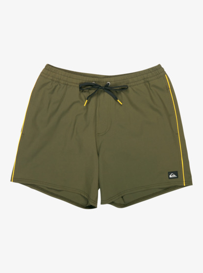 Stretch Piped Volley 16" - Swim Shorts for Men  EQYJV04211