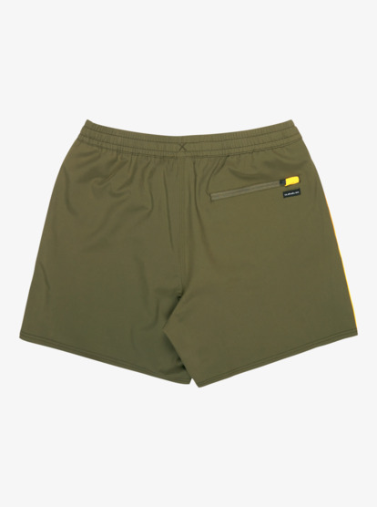 Stretch Piped Volley 16" - Swim Shorts for Men  EQYJV04211