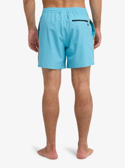 Stretch Piped Volley 16" - Swim Shorts for Men  EQYJV04211