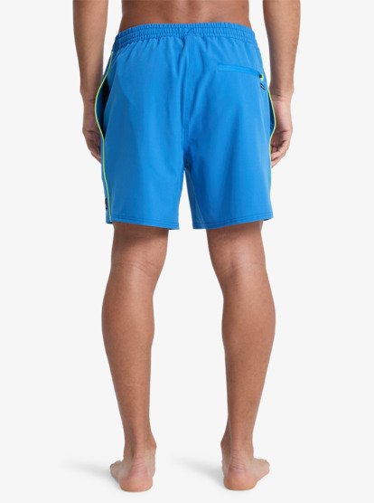 Stretch Piped Volley 16" - Swim Shorts for Men  EQYJV04211