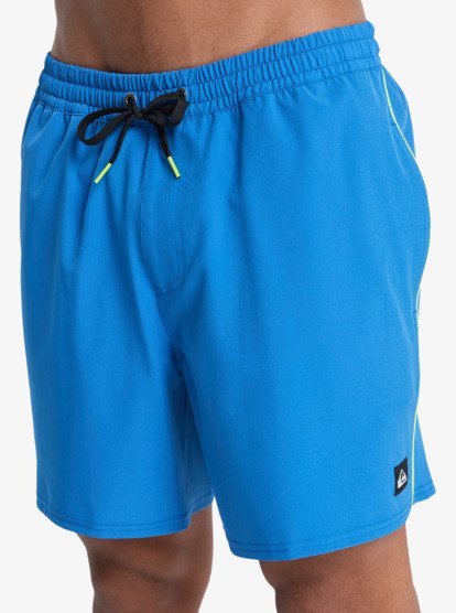 Stretch Piped Volley 16" - Swim Shorts for Men  EQYJV04211