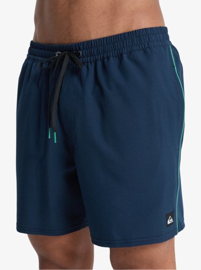 Stretch Piped Volley 16" - Swim Shorts for Men  EQYJV04211