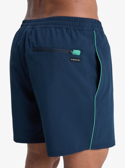 Stretch Piped Volley 16" - Swim Shorts for Men  EQYJV04211