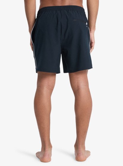 Stretch Piped Volley 16" - Swim Shorts for Men  EQYJV04211