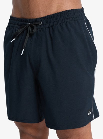 Stretch Piped Volley 16" - Swim Shorts for Men  EQYJV04211