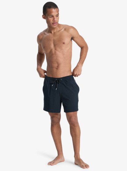 Stretch Piped Volley 16" - Swim Shorts for Men  EQYJV04211