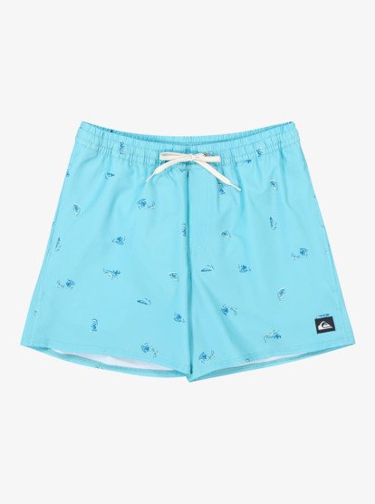 Stretch Printed Volley 16" - Swim Shorts for Men  EQYJV04217