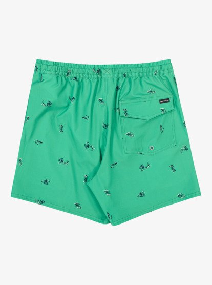 Stretch Printed Volley 16" - Swim Shorts for Men  EQYJV04217
