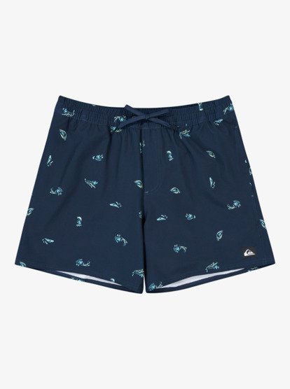 Stretch Printed Volley 16" - Swim Shorts for Men  EQYJV04217