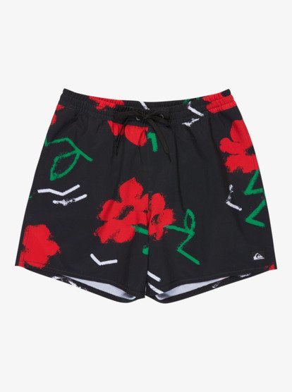 Stretch Printed Volley 16" - Swim Shorts for Men  EQYJV04217