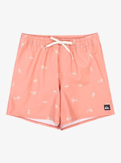 Stretch Printed Volley 16" - Swim Shorts for Men  EQYJV04217