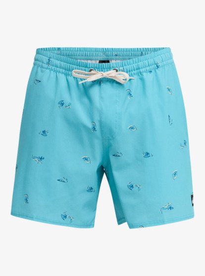 Stretch Printed Volley 16" - Swim Shorts for Men  EQYJV04217