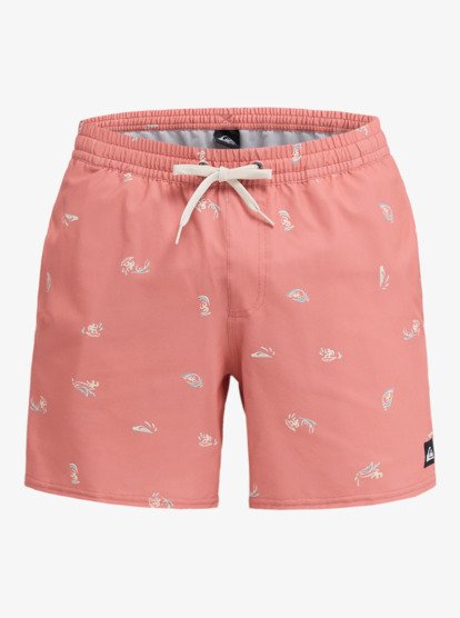 Stretch Printed Volley 16" - Swim Shorts for Men  EQYJV04217