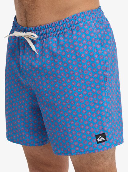 Stretch Printed Volley 16" - Swim Shorts for Men  EQYJV04217
