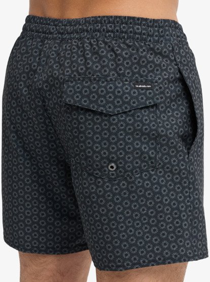 Stretch Printed Volley 16" - Swim Shorts for Men  EQYJV04217