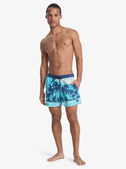 Everyday Printed Volley 15" - Swim Shorts for Men  EQYJV04219