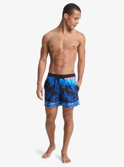 Everyday Printed Volley 15" - Swim Shorts for Men  EQYJV04219