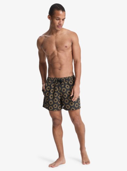 Everyday Printed Volley 15" - Swim Shorts for Men  EQYJV04219