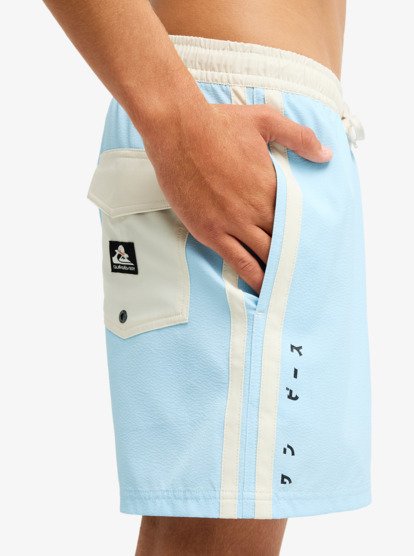 One Piece Solid 16" - Swim Shorts for Men  EQYJV04259