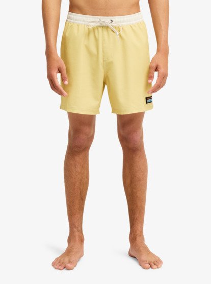 One Piece Solid 16" - Swim Shorts for Men  EQYJV04259