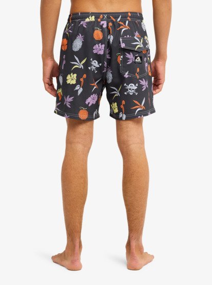 One Piece Printed 16" - Swim Shorts for Men  EQYJV04260