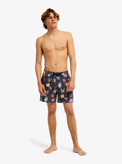 One Piece Printed 16" - Swim Shorts for Men  EQYJV04260