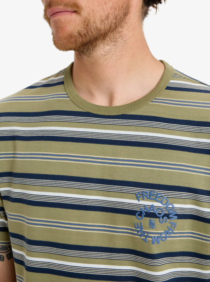 Tengha Stripe - Short Sleeve T-Shirt for Men  EQYKT04387