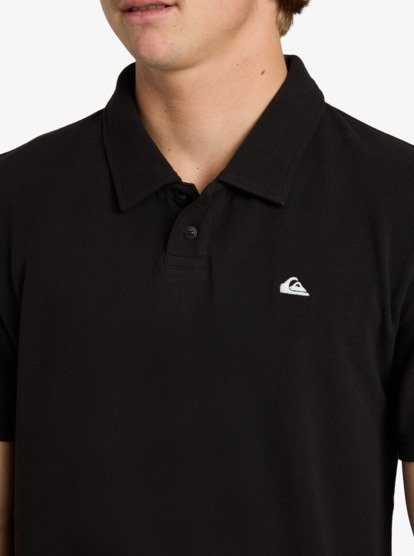quiksilver, Mw Pique Polo - Kurzärmliges Polo-Hemd für Männer, BLACK (kvj0) Mw Pique Polo - Short Sleeve Polo Shirt for Men  EQYKT04392