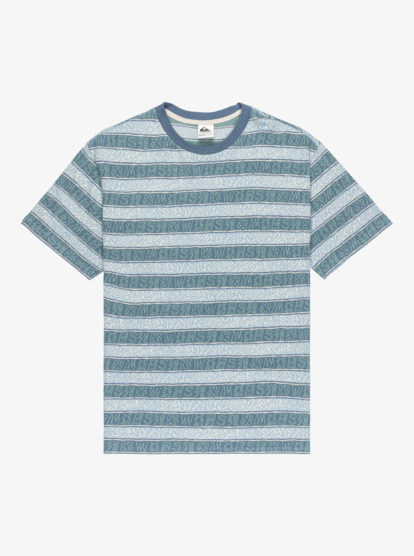 quiksilver, Sassi Jacquard - Camiseta de manga corta para hombre, ASHLEY BLUE SASSI JACQUARD STR (bhl3) Sassi Jacquard - Short Sleeve T-Shirt for Men  EQYKT04394