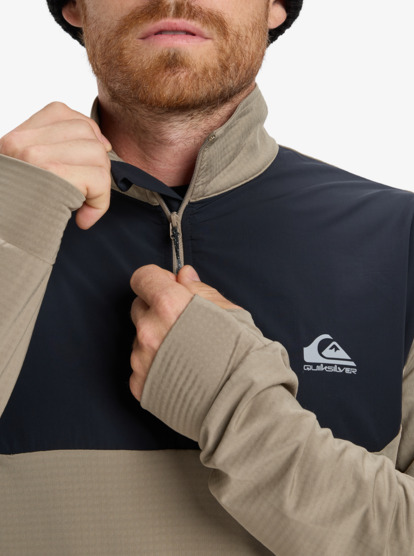 quiksilver, Early Start Hz - Polaire technique à col zippé pour Homme, FALLEN ROCK (tzc0) Early Start Hz - Half-Zip Technical Fleece for Men  EQYKT04403