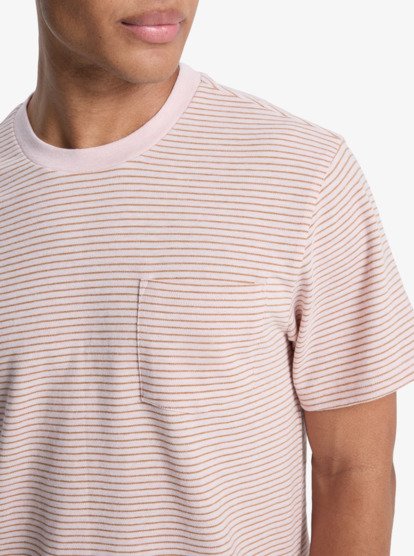 Lopaz Striped Pocket - Short Sleeve T-Shirt for Men  EQYKT04414