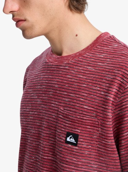 Lopaz Striped Pocket - Short Sleeve T-Shirt for Men  EQYKT04414